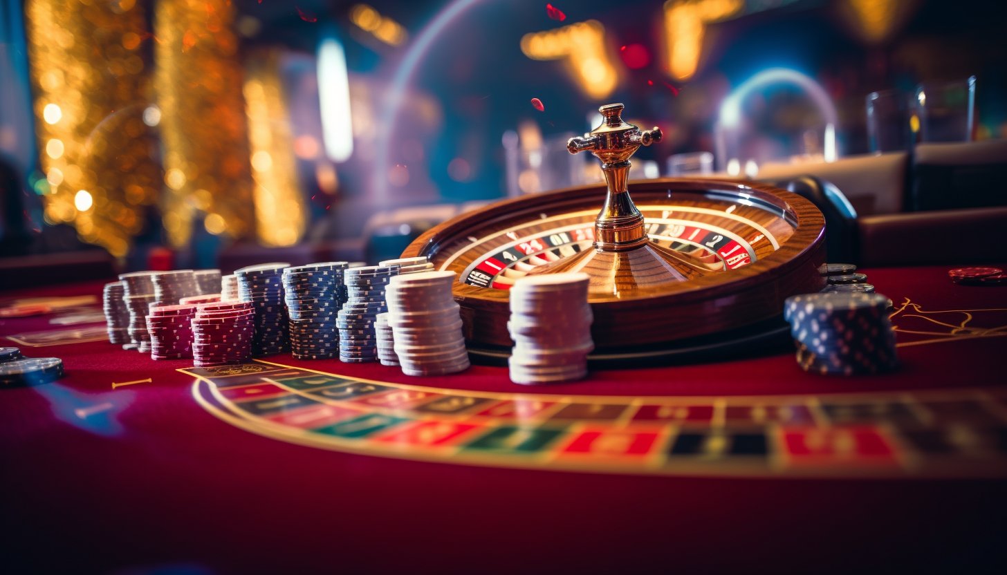 Play'n GO live dealer studio with multiple cameras and professional dealer at roulette table